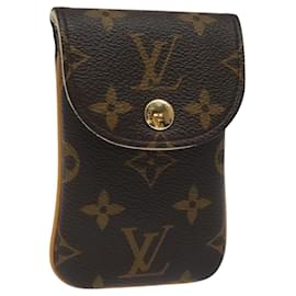 Louis Vuitton-LOUIS VUITTON Monogram Etui Telephonne MM Cell Phone Case M66546 LV Auth EC799-Monogram