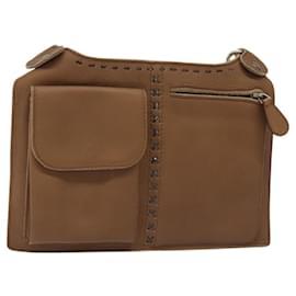 Autre Marque-BOTTEGA VENETA Waist bag Leather Brown Auth hk2178-Brown