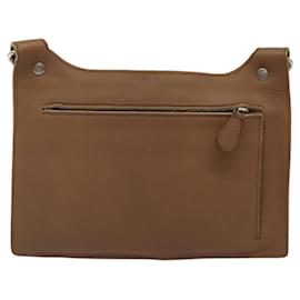 Autre Marque-BOTTEGA VENETA Waist bag Leather Brown Auth hk2178-Brown