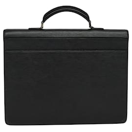 Louis Vuitton-LOUIS VUITTON Epi Robusto 1 Business Bag Black M54532 LV Auth ep8066-Black