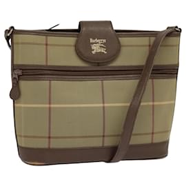 Autre Marque-Burberrys Nova Check Shoulder Bag Canvas Brown Auth BA556-Brown