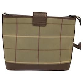 Autre Marque-Burberrys Nova Check Shoulder Bag Canvas Brown Auth BA556-Brown