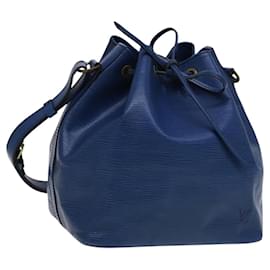 Louis Vuitton-LOUIS VUITTON Epi Petit Noe Shoulder Bag Blue M44105 LV Auth BD921-Blue
