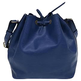 Louis Vuitton-LOUIS VUITTON Epi Petit Noe Shoulder Bag Blue M44105 LV Auth BD921-Blue