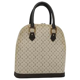 Louis Vuitton-LOUIS VUITTON Monogram Mini Alma Haut Hand Bag Khaki M92203 LV Auth ep8029-Khaki
