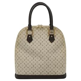 Louis Vuitton-LOUIS VUITTON Monogram Mini Alma Haut Hand Bag Khaki M92203 LV Auth ep8029-Khaki