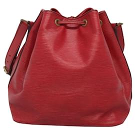 Louis Vuitton-LOUIS VUITTON Epi Petit Noe Shoulder Bag Red M44107 LV Auth EC749-Red