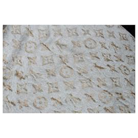Louis Vuitton-Louis Vuitton, monogram scarf-Golden,Grey