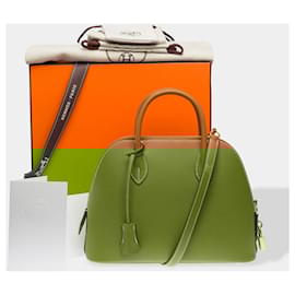 Hermès-HERMES Bolide Bag in Golden Leather - 102603-Golden