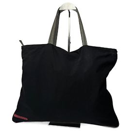 Sac à shopper en nylon noir Prada Sport vintage Noir