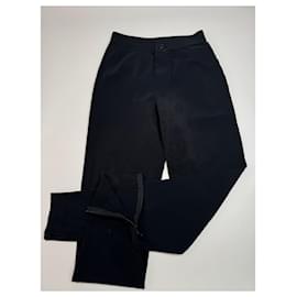 Issey Miyake-ISSEY MIYAKE Trousers T.international S Polyester-Black