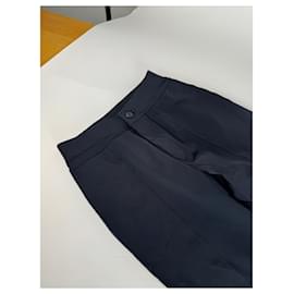 Issey Miyake-ISSEY MIYAKE Trousers T.international S Polyester-Black