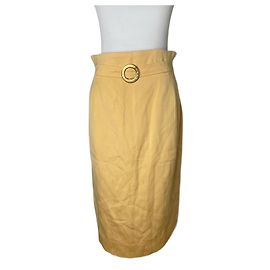 Céline Vintage Celine Paris Skirt Yellow 38/M Yellow