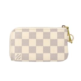 Louis Vuitton-Louis Vuitton Damier Azur Key Case-White,Green
