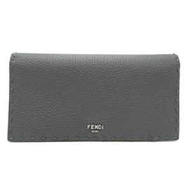 Fendi-Fendi Galleria Men's Long Wallet-Brown