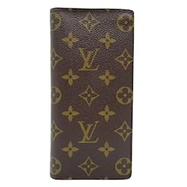 Louis Vuitton-Louis Vuitton Portefeuille Brazza Men's Long Wallet-Brown