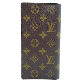 Louis Vuitton-Carteira Longa Brazza Masculina da Louis Vuitton-Marrom