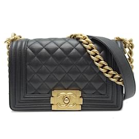 Chanel-Chanel Boy 20 Women's Shoulder Bag-Black