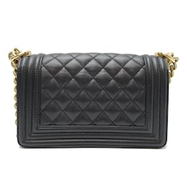 Chanel-Chanel Boy 20 Women's Shoulder Bag-Black