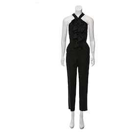 Givenchy-Wool Halterneck Jumpsuit-Black