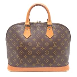 Louis Vuitton-Louis Vuitton Alma Women's Handbag-Brown