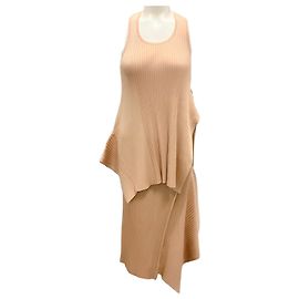 Stella Mc Cartney Set due pezzi in maglia a coste nuda Stella McCartney Beige