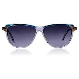 Fendi-by Lozza Vintage Blue Clear Sunglasses Mod. FV 87 56/11 135mm-Blue