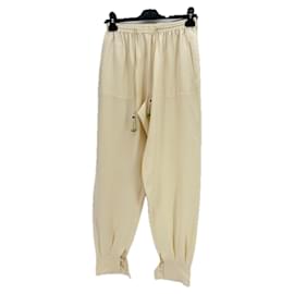 Etro-ETRO Trousers T.IT 40 Silk-Cream