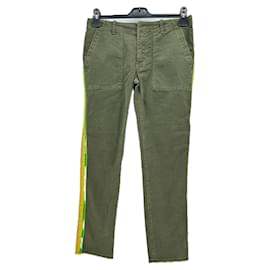 Nili Lotan-NILI LOTAN Trousers T.US 2 Cotton-Khaki