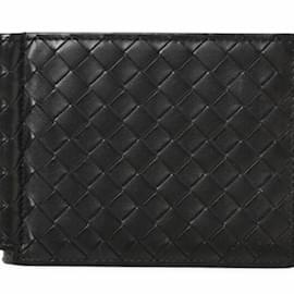 Bottega Veneta-Bottega Veneta Black Leather Money Clip-Black