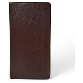 Louis Vuitton-Louis Vuitton Long Bill Wallet in Acajou-Brown