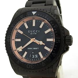 Gucci-Gucci Dive Date Watch Men's Black-Black