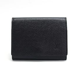 Louis Vuitton-Louis Vuitton Taiga Envelope Card Case-Black