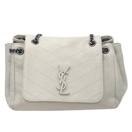 Yves Saint Laurent-Yves Saint Laurent Nolita Chain Shoulder Bag-Eggshell