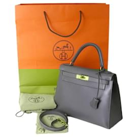 Hermès-Hermes Kelly 28 Handbag-Brown