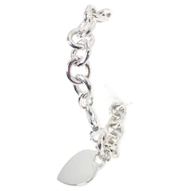Tiffany & Co-Pulseira charm de coração com tag Tiffany 925-Outro
