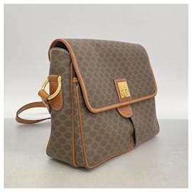 Céline-Celine Macadam Brown Shoulder Bag-Brown