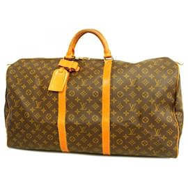 Louis Vuitton-Louis Vuitton Monogram Keepall 60 Boston Bag-Brown