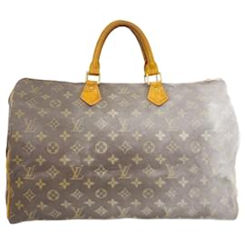 Louis Vuitton-Louis Vuitton Monogram Speedy 40 Handbag-Brown