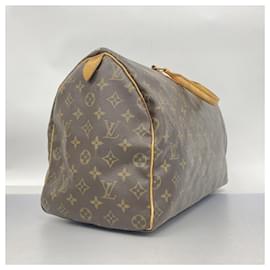 Louis Vuitton-Louis Vuitton Monogram Speedy 40 Handbag-Brown