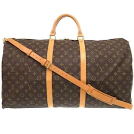 Louis Vuitton-Louis Vuitton Keepall Bandouliere 60 Monogram Bag-Brown,Monogram