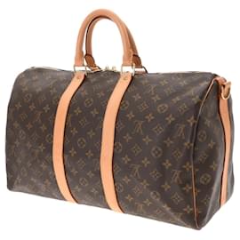 Louis Vuitton-Louis Vuitton Monogram Keepall Bandouliere 45-Brown