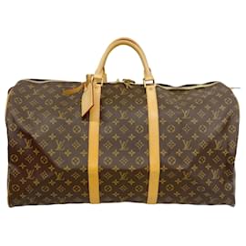 Louis Vuitton-Louis Vuitton Monogram Keepall 60 Boston Bag-Brown