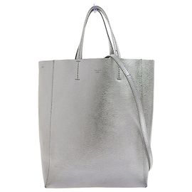 Céline Borsa a spalla cabas verticale piccola Celine Argento