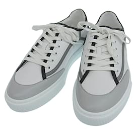 Hermès-Hermes Low-Cut Sneakers-Brown,Black,White