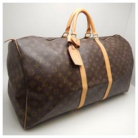Louis Vuitton-Louis Vuitton Monogram Keepall 60 Boston Bag-Brown
