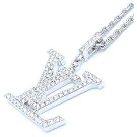 Louis Vuitton-Louis Vuitton 18K White Gold Diamond Pendant Necklace-Other