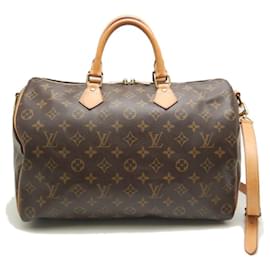 Louis Vuitton-Louis Vuitton Monogram Speedy Bandouliere 35 Handbag-Brown