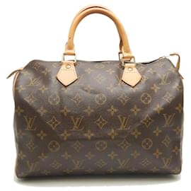 Louis Vuitton-Louis Vuitton Monogram Speedy 30 Handbag-Brown