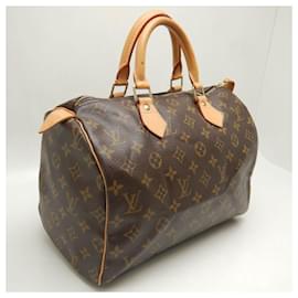 Louis Vuitton-Louis Vuitton Monogram Speedy 30 Handbag-Brown